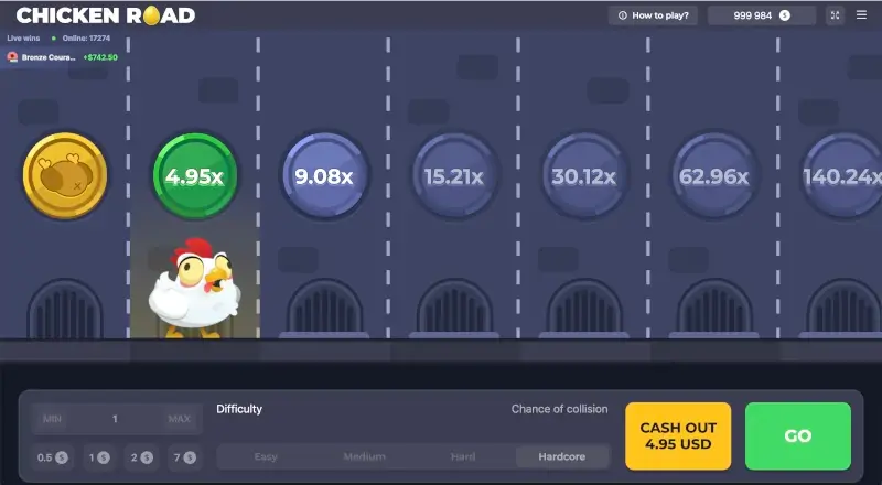 Interfaccia di Chicken Road Interfaccia di Chicken Road